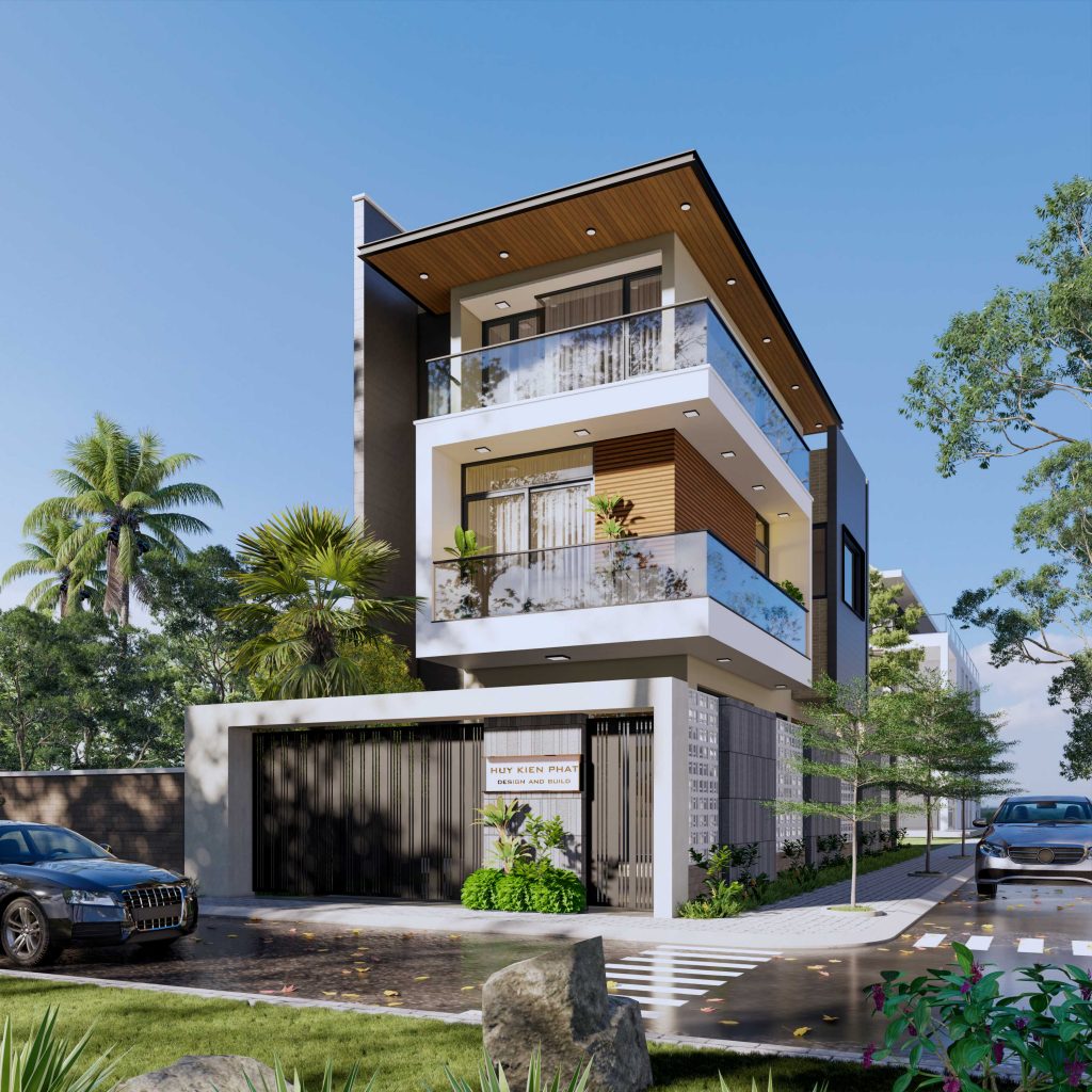 Thiết kế nhà phố 3 tầng 2 mặt tiền  Công ty xây nhà trọn gói uy tín chất  lượnggiá rẻ tại Nha Trang